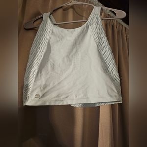 Senita Bra Baby Blue High Neck Racerback with Mesh